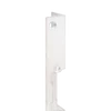 Kép 5/5 - Hosszú zárpajzs DORCAS zárakhoz - fa ajtóra - INOX - balos DORCAS-F101(V2)-L-X