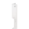 Kép 5/5 - Hosszú zárpajzs DORCAS zárakhoz - fa ajtóra - INOX - jobbos DORCAS-F101(V2)-R-X