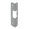 Kép 1/3 - Rövid zárpajzs DORCAS zárakhoz - fa ajtóra - szürke - univerzális - lekerekített DORCAS-F54-gy
