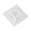 Kép 1/5 - Öntapadós kábelrögzítő tappancs 30x30mm 90°-onként gyorskötöző hellyel (10 db/csomag) LA-TM-30(P10)