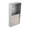 Kép 2/3 - DP kaputelefon esővédő, nagy, felületre szerelt, INOX DPRS50-VFK-INOX