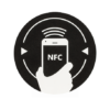 Kép 1/2 - NFC matrica NXP MIFARE NTAG213 újraírható chippel NFC-3013-bk