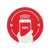 Kép 1/2 - NFC matrica NXP MIFARE NTAG213 újraírható chippel NFC-3013-rd