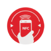 Kép 1/2 - NFC matrica NXP MIFARE NTAG213 újraírható chippel NFC-3013-rd