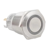 Kép 2/11 - Kimagasló felületű nyomógomb 19mm-es furathoz-NO/NC piros-zöld-kék LED gyűrűvel PB-19-NONC(LED)-rdgnbl