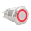 Kép 3/11 - Kimagasló felületű nyomógomb 19mm-es furathoz-NO/NC piros-zöld-kék LED gyűrűvel PB-19-NONC(LED)-rdgnbl