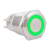 Kép 4/11 - Kimagasló felületű nyomógomb 19mm-es furathoz-NO/NC piros-zöld-kék LED gyűrűvel PB-19-NONC(LED)-rdgnbl