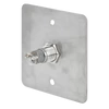 Kép 2/3 - LED-es mikrokapcsolós nyomógomb pajzzsal - NO - piros-zöld - cseppálló (IP65) PBK-C-16-NO(LED)-rdgn