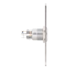 Kép 7/7 - ON-OFF kapcsoló világító LED-el, 86mm széles INOX pajzson PBK-C-19L-NONC-rdgn