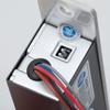 Kép 2/2 - Cilinderes süllyesztve szerelhető, csapott nyelvű csapzár YB-600C(LED)