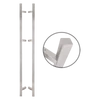 Kép 1/2 - Négyzet alapú 1800 mm hosszú INOX fogantyú pár 45°-os lábakkal - 30x30 profilmérettel YH-1800S/45