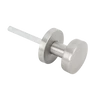 Kép 1/2 - Lapos kör alakú egyenes nyakú gomb, fix, INOX, kerek címmel 4 rögzítési ponttal ZAG-S9167