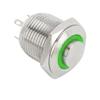 Kép 2/6 - Mikrokapcsolós nyomógomb LED-es - NO - 19mm - piros/zöld - cseppálló (IP65) PB-19-NO(LED)-rdgn