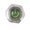 Kép 3/5 - Nyomólapkás bistabil kapcsoló LED NO/NC - 19mm - piros/zöld - cseppálló (IP65) PB-19L-NONC-rdgn
