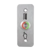 Kép 1/6 - LED-es mikrokapcsolós nyomógomb pajzzsal - NO - piros-zöld - cseppálló (IP65) PBK-B-19-NO(LED)-rdgn