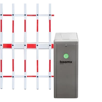 Szervo motoros sorompó 4m alsó-felső rácsos karral - ECO 85 - jobbos BXB-E10DZ04-gy-3F4-R
