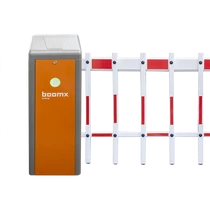 Szervo motoros sorompó - 4,5m alsó rácsos kar - narancs-szürke sorompótesttel - balos BXB-E10DZ04-or-2F4.5-L