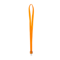 Színes pass-tartó nyakbaakasztó szalag - 16 mm széles - narancs CH-1534-or