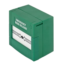 Benyomható műanyag lapú kézi jelzésadó beléptetőkhöz - zöld CPK-861A