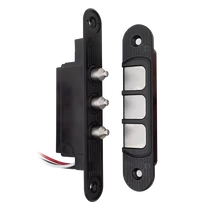 Áramátadó kontaktuspár - nyíló ajtóba pántoldalra - 3 érintkezős - fekete DLK-405-3