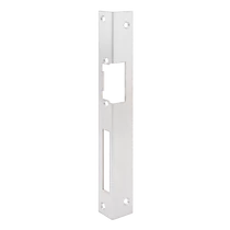 Hosszú zárpajzs DORCAS zárakhoz - fa ajtóra - INOX - balos DORCAS-F101(V2)-L-X
