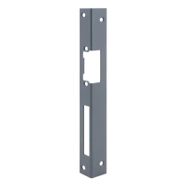 Hosszú zárpajzs DORCAS zárakhoz - fa ajtóra - szürke - balos DORCAS-F101(V2)-L-gy