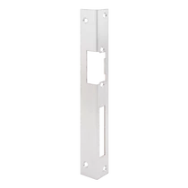 Hosszú zárpajzs DORCAS zárakhoz - fa ajtóra - INOX - jobbos DORCAS-F101(V2)-R-X