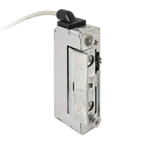 Cseppálló (IP65) szimmetrikus, keskeny, alacsony, pajzs nélküli elektromos zárfogadó 250mm vezetékkel - memóriás - kiiktatható DORCAS-SW99-2-AbDF+25C