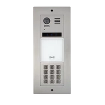 Társasházi kültéri egység megvilágított tasztatúrával, és beépített RFID olvasóval DT821F-DK