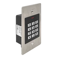 Cseppálló (IP66), önálló működésű RFID olvasó és kódzár vendég funkcióval - EM EK2