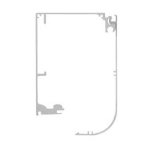Alapsín és burkolat HH-130 tolóajtó automatikához - 2,1 m HH-130-SIN21