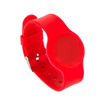 Karóra típusú RFID EM4100 (125kHz) chippel - piros IDT-4009EM-rd