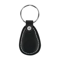 Műbőr RFID kulcstartó EM4100 (125kHz) chippel - fekete IDT-7000EM-bk