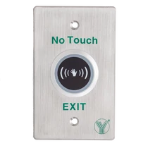 Infravörös érzékelős nyomógomb INOX pajzzsal és időzítéssel ISK-841D