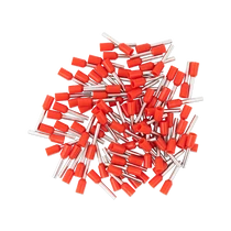 Érvéghüvely AWG18 (1.0mm2) vezetékhez 10mm hosszú piros köpeny (100 db/csomag) LA-E1010-rd(P100)