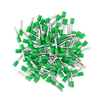 Érvéghüvely AWG14 (2.5mm2) vezetékhez 12mm hosszú zöld köpeny (100 db/csomag) LA-E2512-gn(P100)