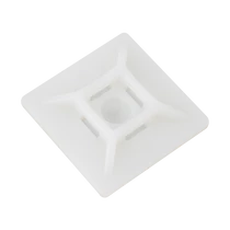 Öntapadós kábelrögzítő tappancs 30x30mm 90°-onként gyorskötöző hellyel (10 db/csomag) LA-TM-30(P10)