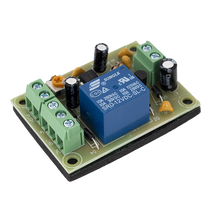 Időzítő modul relés 12V DC vezérléssel 0-30mp időzítéssel PCB-505
