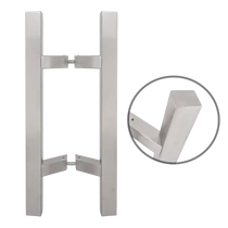 400mm hosszú négyzet alakú fogantyú pár 45°-os lábakkal "V" YH-400S/45