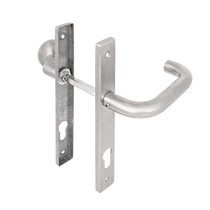 Rugós kilincs és eltolt gomb pár 28mm széles pajzzsal YH-D45L-85-28MM