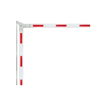 3m hosszú 90°-ban tört alumínium kar sorompóhoz YK-BAR2-3M(90)