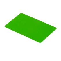 RFID kártya EM4100 chippel, vékony 125 kHz zöld IDT-1001EM-C-gn