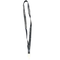 Színes pass-tartó nyakbaakasztó szalag - 16 mm széles - fekete CH-1528-bk