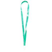 Színes pass-tartó nyakbaakasztó szalag - 16 mm széles - zöld CH-1528-gn