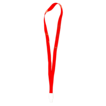 Színes pass-tartó nyakbaakasztó szalag - 16 mm széles - piros CH-1528-rd