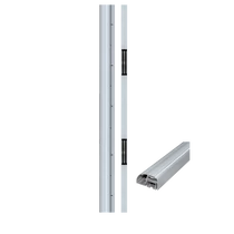 Síkmágnes, síkban záródó befelé nyíló alumínium ajtóra fogantyúval DORCAS-PF1-PROFAST