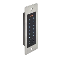 Cseppálló (IP66), süllyesztett szerelésű ujjnyomat- és kártyaolvasó kódzárral - EM EF4-EM