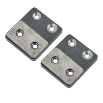 Zárpajzs süllyesztő szett alátéttel 25 mm DORCAS-EZH-25-S
