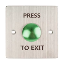 Lapos,gomba formájú nyomógomb FMB-B-25SS-2-gn