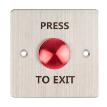 Lapos,gomba formájú nyomógomb FMB-B-25SS-2-rd